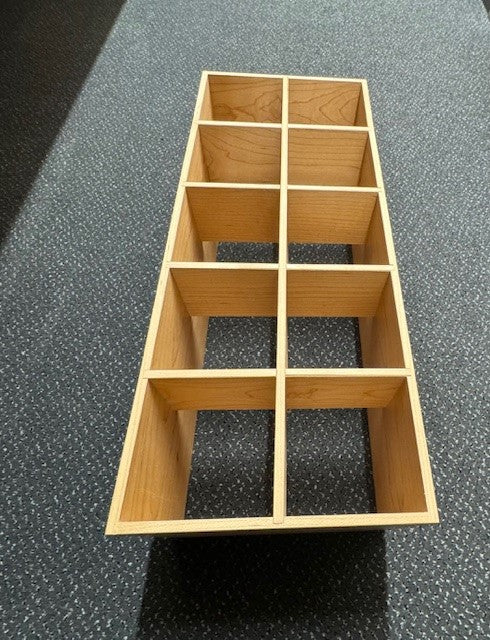 Flaschenhalter aus Holz, 10fach